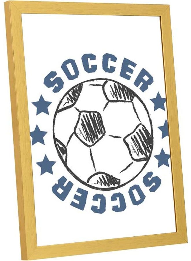 LOWHA Soccer Wall Art Frame Multicolour 33x43cm - Image 1