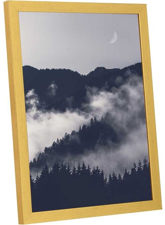 LOWHA - Mountain Cove With Fog Wall Art Frame Multicolour - Image 1