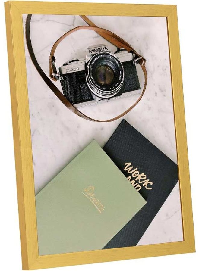 لوحة فنية بإطار لديكور الحائط بتصميم كاميرا متعدد الألوان 33x43سم - Image 2