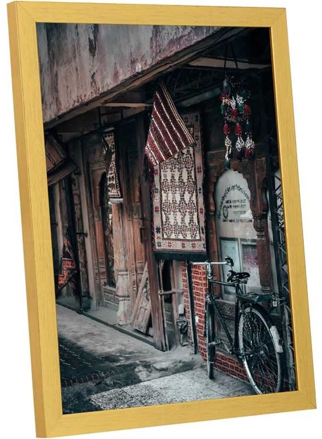 LOWHA Road Bike On Pathway Wall Art Frame Multicolour 33x43cm  - Image 2