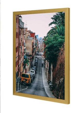 Road Between Building Wall Art Frame Multicolour 33x43cm - v1642514720/N52439683A_1