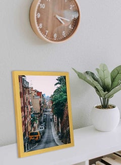 LOWHA Road Between Building Wall Art Frame Multicolour 33x43cm  - Image 3