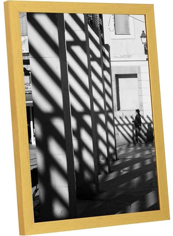 LOWHA Man Wearing Pullover Hoodie Near Wall Art Frame Multicolour 33x43cm  - Image 2