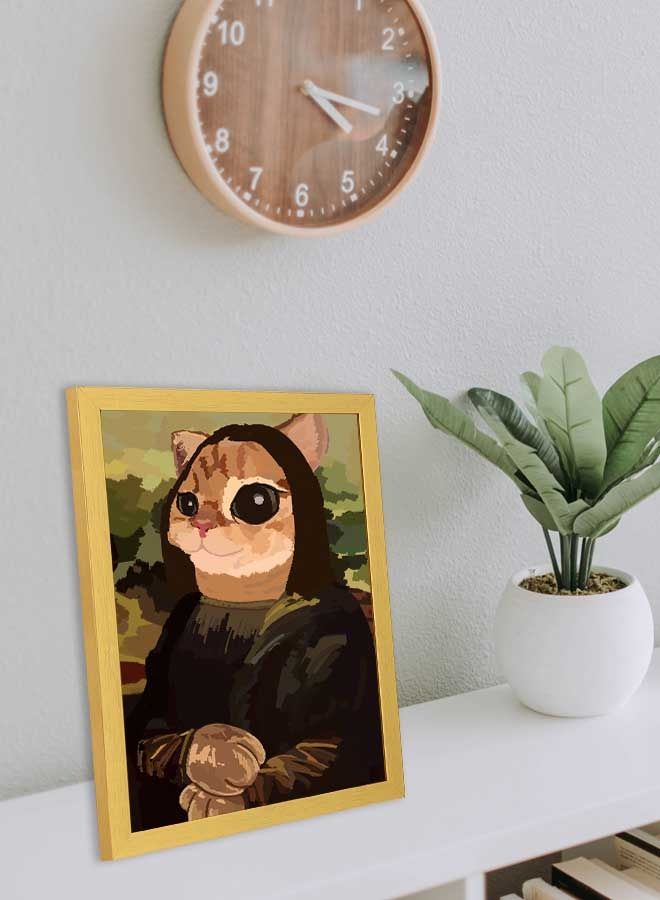 لوحة فنية بإطار لديكور الحائط بتصميم لوحة متعدد الألوان 33x43سم - Image 3