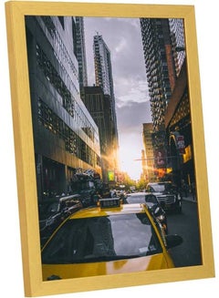 LOWHA Photo Of Cars On Asphalt Road Wall Art Frame Multicolour 33x43cm  - Image 2
