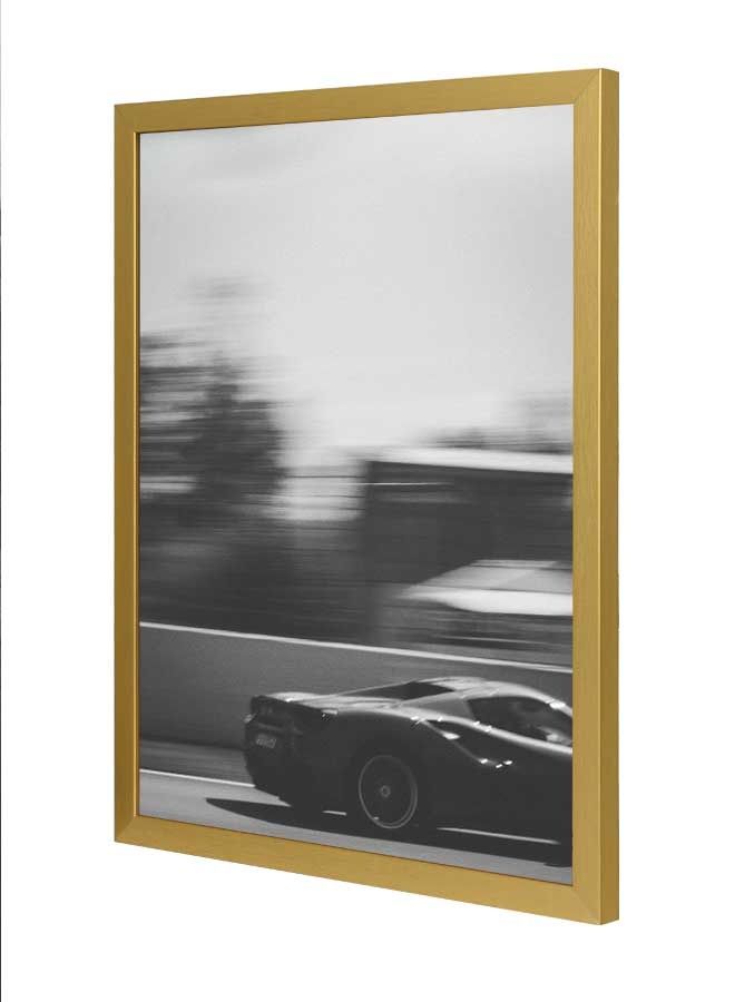 LOWHA Sports Coupe On Road Wall Art Frame Multicolour 33x43cm  - Image 1