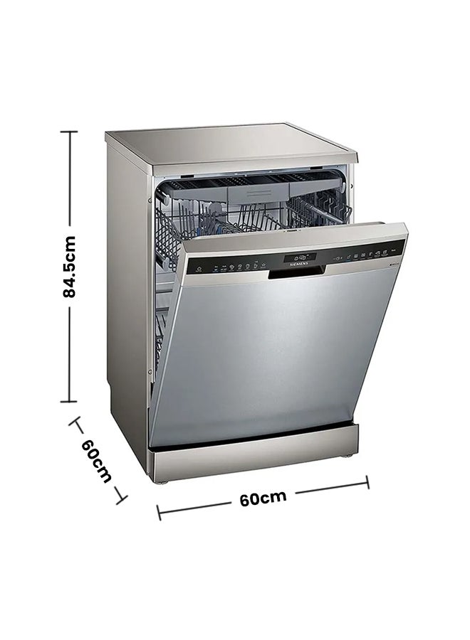 SIEMENS - Home Connect Freestanding Dishwasher with 13 Place Settings 2400 W SN25EI38CM silver - Image 1
