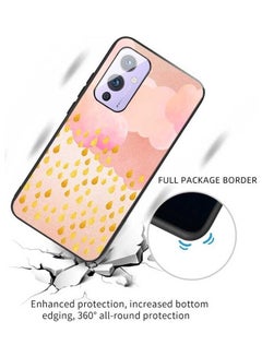 Okteq Protective Case for OnePlus 9-  Clouds Pink/Gold  - Image 2