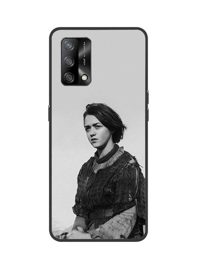 Okteq - Protective Case Cover for Oppo A74 4G/F19 Arya Stark Grey/Black - Image 1