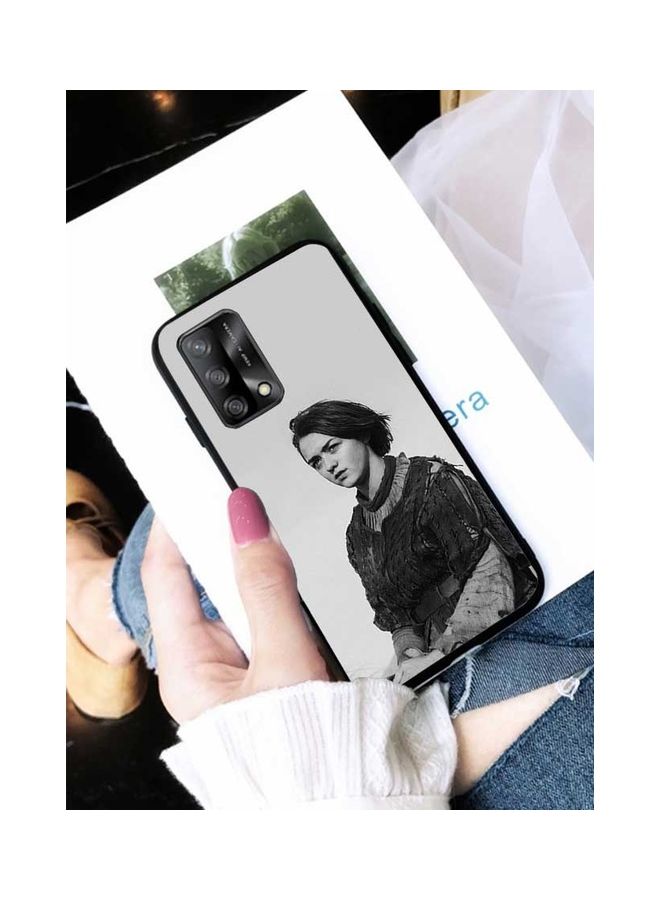 Okteq - Protective Case Cover for Oppo A74 4G/F19 Arya Stark Grey/Black - Image 1
