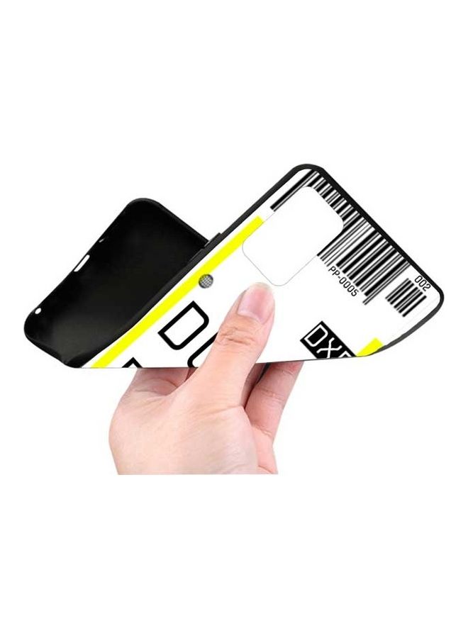 Okteq - Protective Case Cover for Oppo A74 4G/F19 Dubai Airport White/Black/Yellow - Image 1