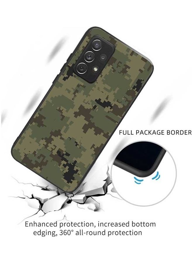 Protective Case for Samsung Galaxy A72 4G / A72 5G Dark  Pixel Camouflage