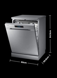 Samsung 13L 14-Place Setting Freestanding Full Size Dishwasher With Digital Display DW60M5070FS Silver  - Image 2