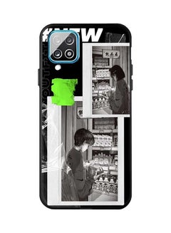 Okteq Protective Case Cover for Samsung Galaxy A12 Manga Cover Image Black/White/Green  - Image 1