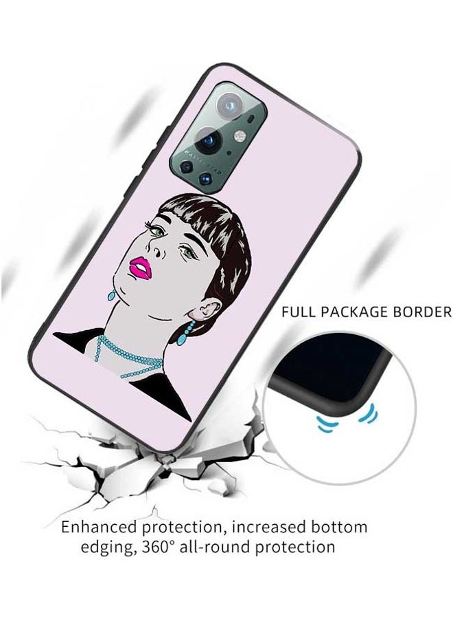 Okteq - Protective Case for OnePlus 9 Pro Pink/Black/Blue - Image 1