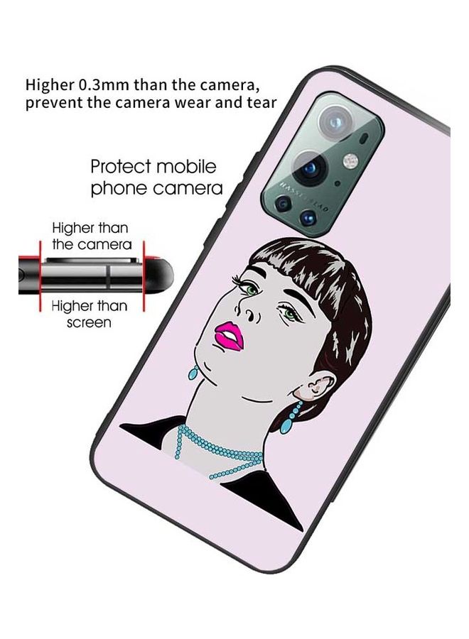 Okteq - Protective Case for OnePlus 9 Pro Pink/Black/Blue - Image 1