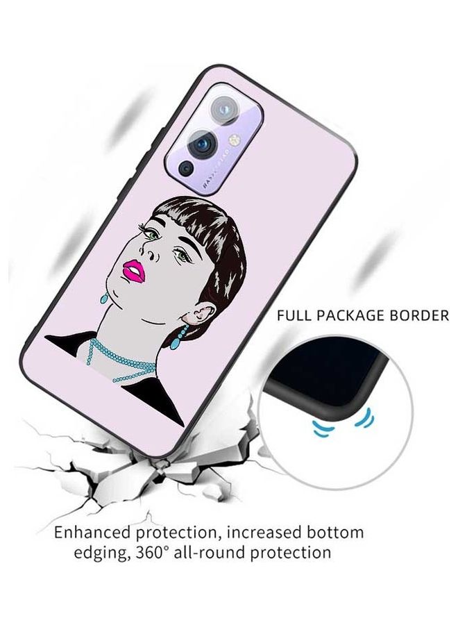 Okteq - Protective Case for OnePlus 9 Pink/Black/Blue - Image 1