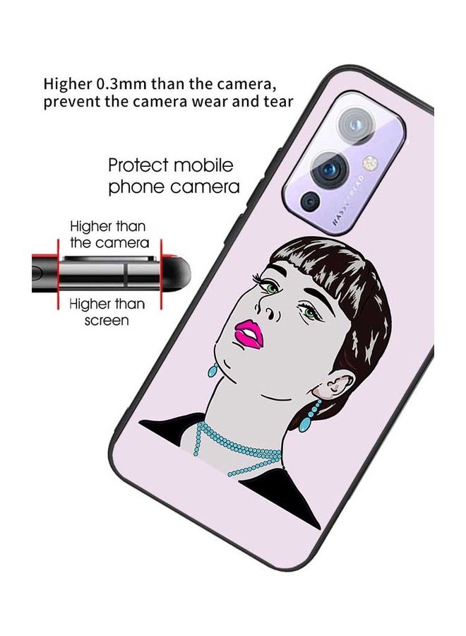 Okteq - Protective Case for OnePlus 9 Pink/Black/Blue - Image 1