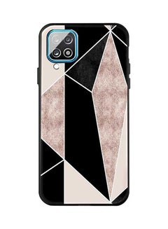 Protective Case Cover For Samsung Galaxy A12 Black/White/Gold
