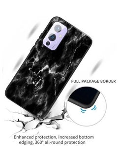 Okteq Protective Case for OnePlus 9- Cloud Marble Black/White  - Image 2