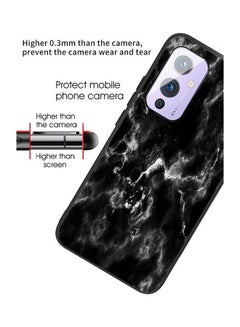 Okteq Protective Case for OnePlus 9- Cloud Marble Black/White  - Image 3