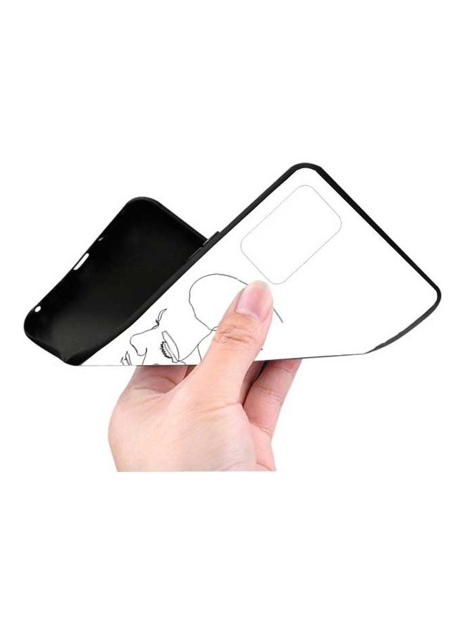 Okteq Protective Case Cover for Oppo A74 4G/F19 Male Face Grey/Black - Image 3