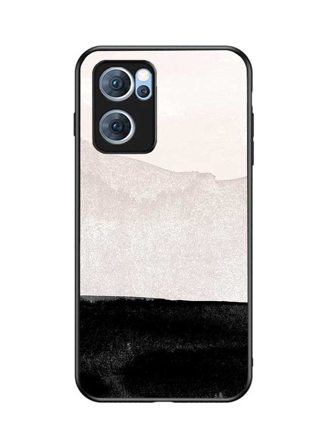 Okteq Protective Case Cover For Oppo Reno7 5G Beige/Black - Image 1