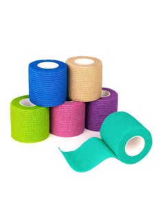 Rock Pow Pack Of 6 Nonwoven Self-Adherent Cohesive First Aid Medical Wrap  - Image 1