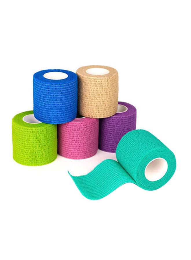 Rock Pow Pack Of 6 Nonwoven Self-Adherent Cohesive First Aid Medical Wrap  - Image 1