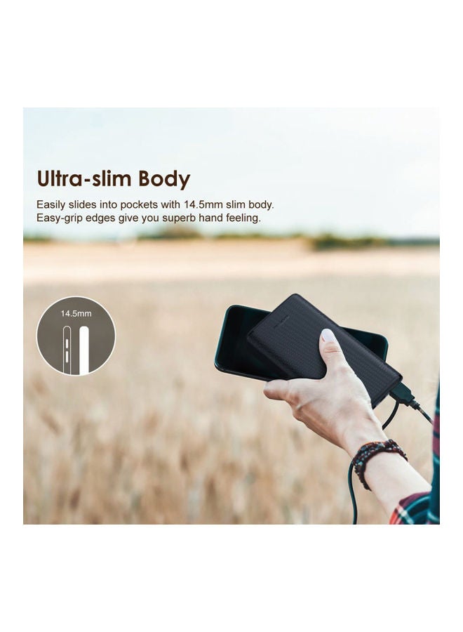 Oraimo 10000.0 mAh Fast Charging Power Bank With LED Torch Black - Image 4