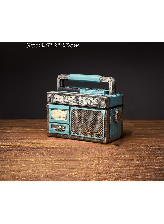 منفضة سجائر بتصميم راديو مزخرف مع غطاء - Image 4