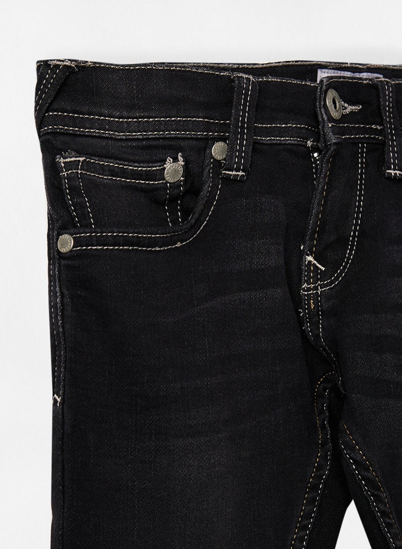 Pepe Jeans LONDON - Boys Finly Skinny Fit Low Waist Jeans Black - Image 1