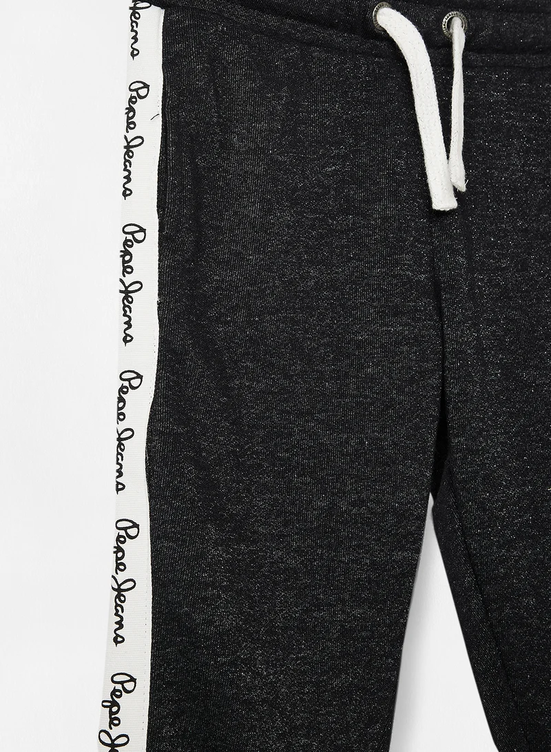 Pepe Jeans LONDON Kids/Teen Logo Tape Sweatpants Black