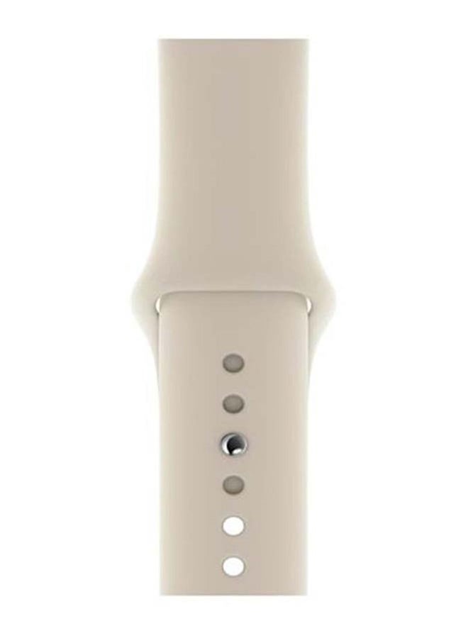 Generic - Replacement Band For Apple Watch 45/44/42mm Cream - Image 1