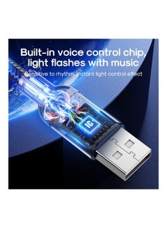 JOYROOM S-1230N16 Usb To Type-C Fast Charging And Data Cable With Voice Control Led Light Grey  - Image 5