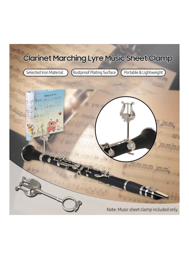 Clarinet Portable Music Sheet Stand Clip Clamp - Image 5