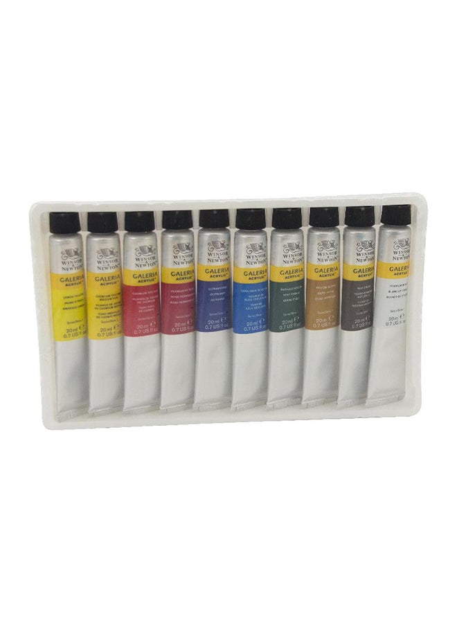 10-Piece Galeria Acrylic Paint Tube Set Multicolour - v1642586401/N48656726A_1