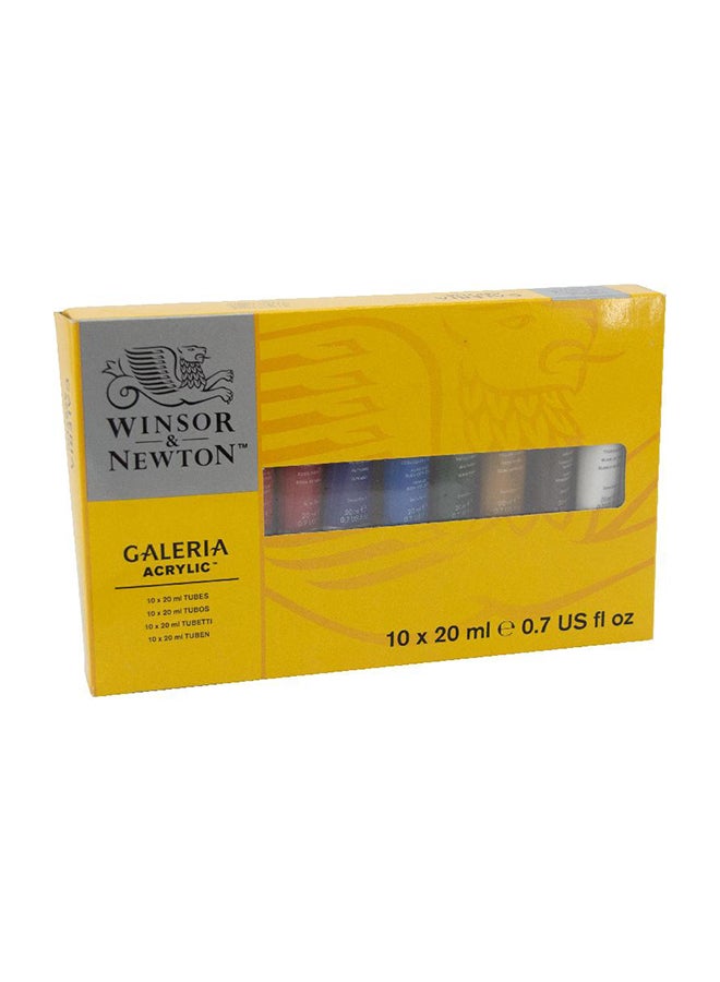 10-Piece Galeria Acrylic Paint Tube Set Multicolour - v1642586401/N48656726A_2