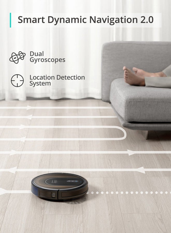 Robot Vacuum G30 Hybrid With Smart Dynamic Navigation 0.6 L 40 W T2253 Black/Brown