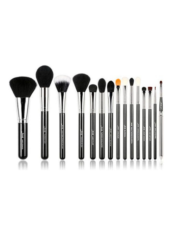 Jessup Essential 15 Pcs Makeup Brush Kit Multicolour