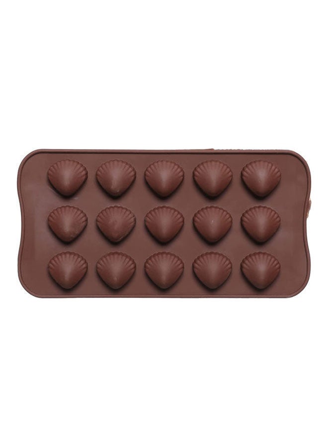 Shell-Shape Chocolate Mold Brown  - Image 1
