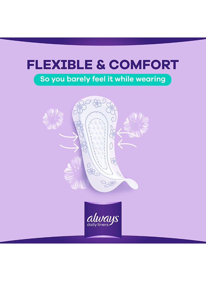 Always - Daily Liners Comfort Protect Pantyliners With Fresh Scent, Normal, 20 Count - Image 1