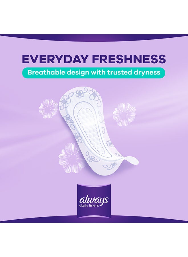 Always - Daily Liners Comfort Protect Pantyliners With Fresh Scent, Normal, 20 Count - Image 1