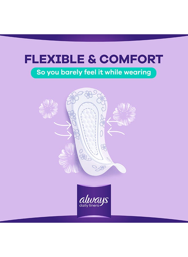 Always Daily Liners Comfort Protect Pantyliners With Fresh Scent, Normal, 80 Count - Image 2