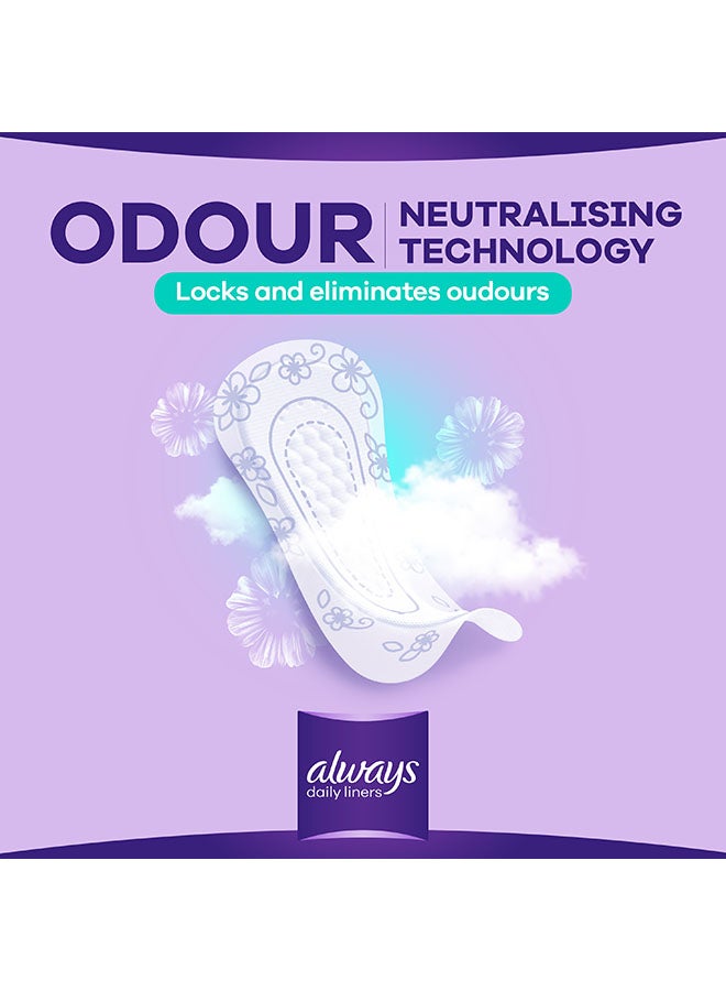 Always Daily Liners Comfort Protect Pantyliners With Fresh Scent, Normal, 80 Count - Image 4