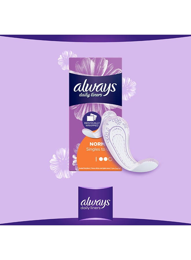 Always - Daily Liners Individually Wrapped Pantyliners 20 Count - Image 1