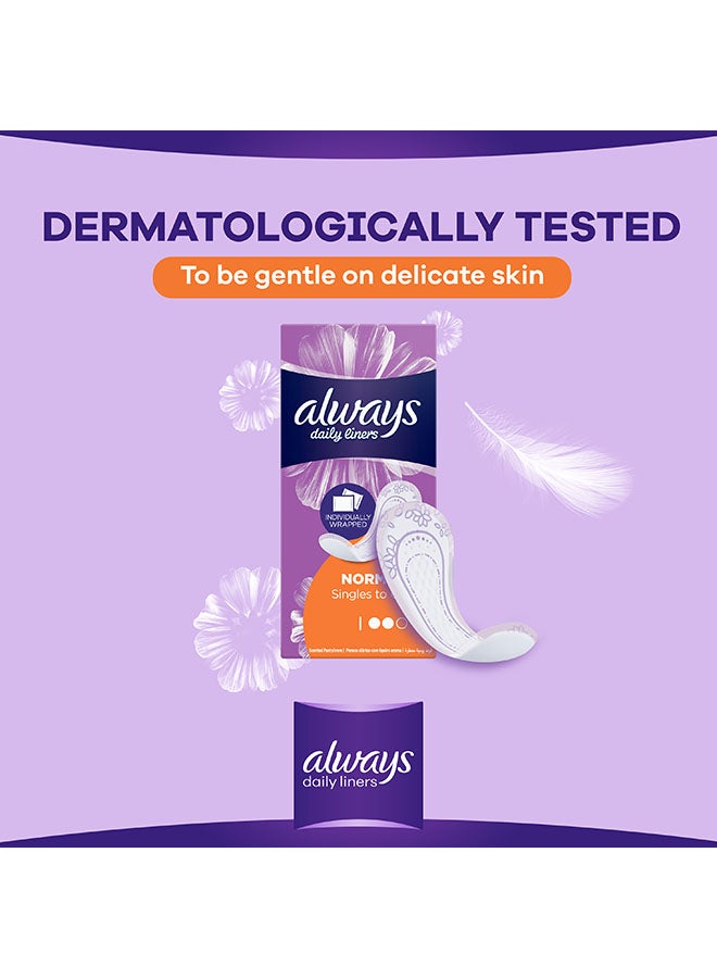 Always - Daily Liners Individually Wrapped Pantyliners 20 Count - Image 1