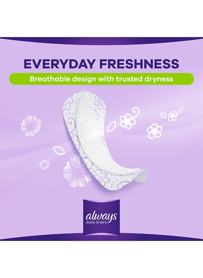 Always - Daily Liners Flexistyle Slim Pantyliners With Fresh Scent, Normal, 60 Count - Image 1