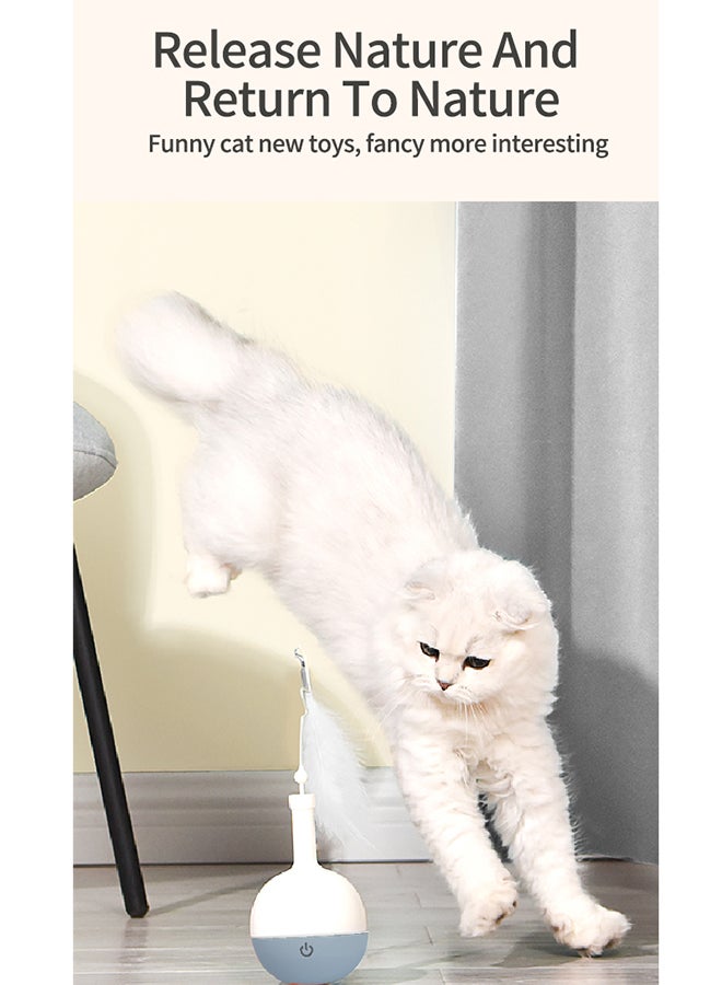 كيدل كرة قطط أوتوماتيكية مزودة بكوب للشفاء الذاتي رمادي 8.39x8.39x32سم - Image 3