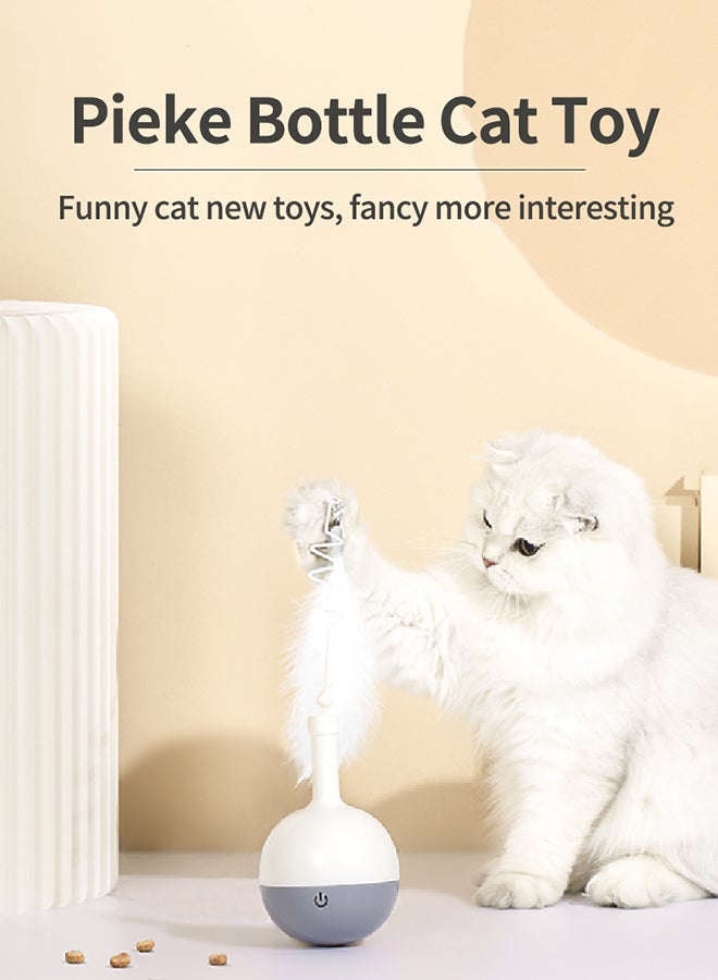 كيدل كرة قطط أوتوماتيكية مزودة بكوب للشفاء الذاتي رمادي 8.39x8.39x32سم - Image 5